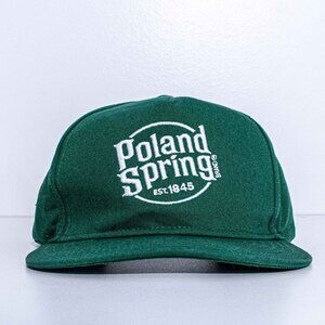 Poland Spring Water Promo Snapback Hat Y2K Streetwear